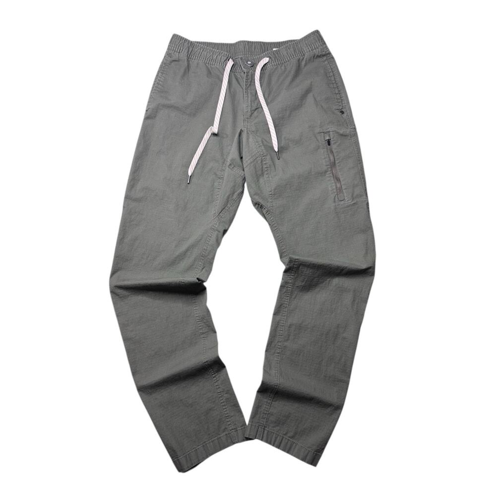 Vuori Ripstop Climber Pants Men's Medium Green V412 Drawstring Stretch Preppy